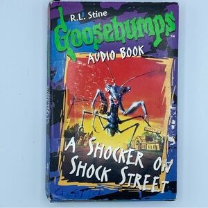 R.L. Stine Goosebumps A Shocker On Shock Street Audio Book Cassette 1996‎ w Box